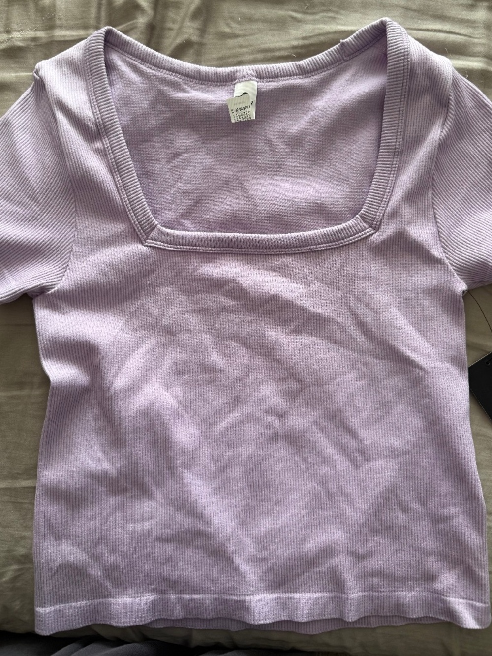 Brand New 90 degree by Reflex Lilac Crop Top Shirt